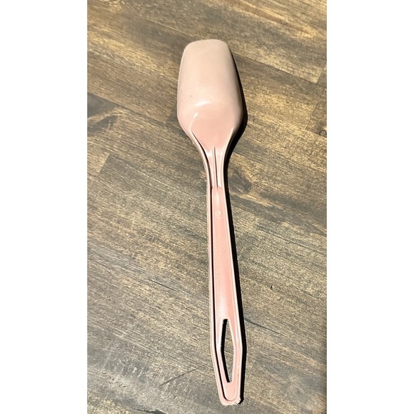 Vintage KING KRAFT Serving Spoon Nylon Plastic Cooking Utensil Mauve Pink 11"MCM - Picture 4 of 6
